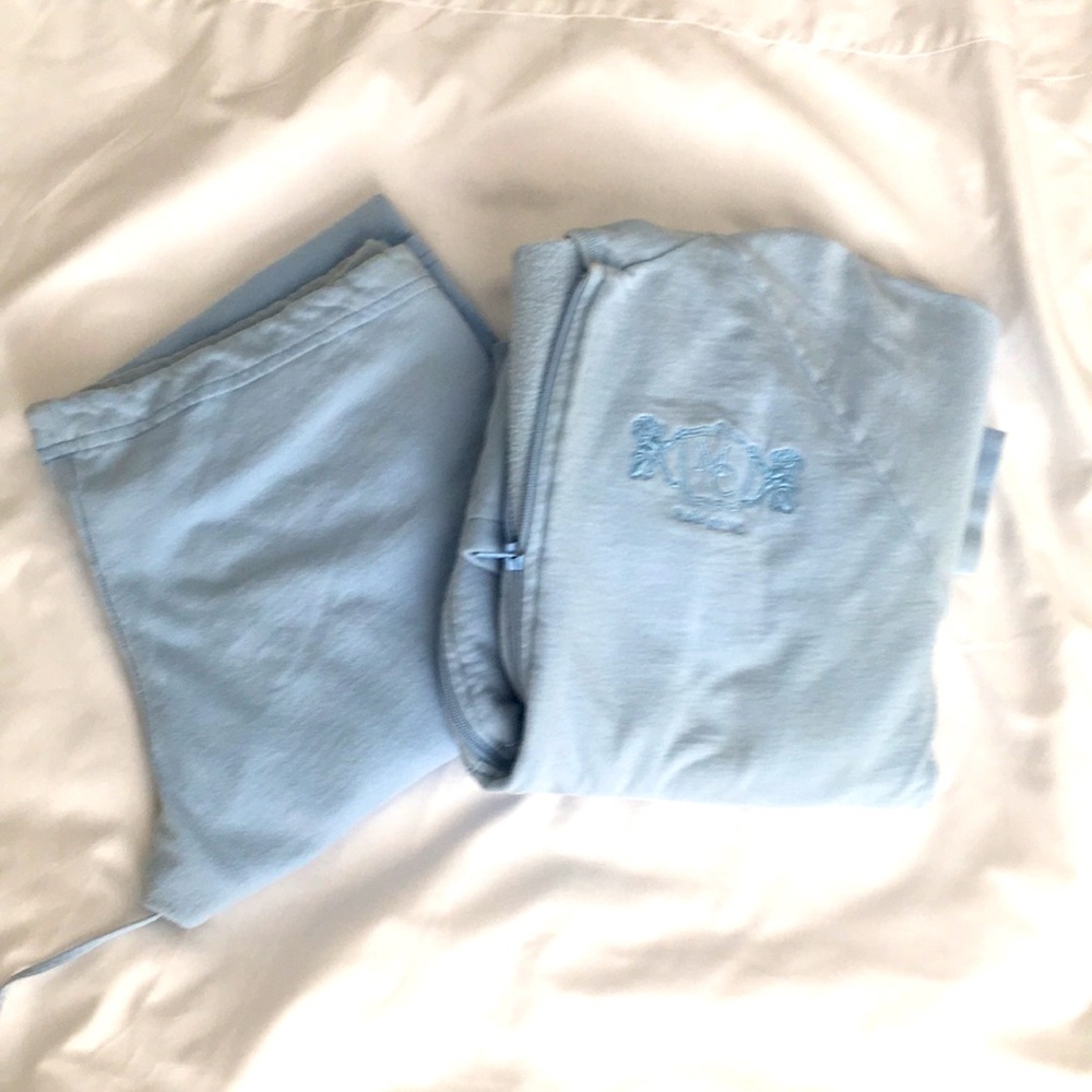 Vintage American Apparel size L lightweight baby blue tracksuit. Multiple colors - Picture 2 of 16